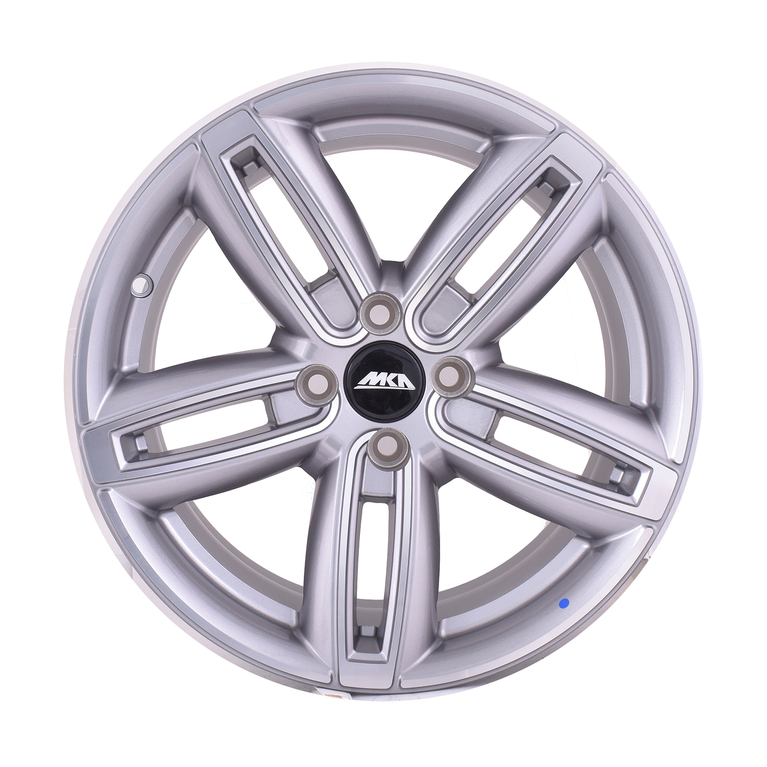 Uno Minda W1D060-000M00 Spin Alloy Wheel 16 Inch, Diamond Cut, Gun Metal Machined, 4 Holes